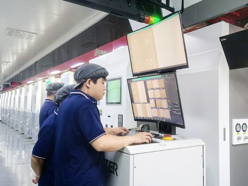 Printing machine in-line inspection