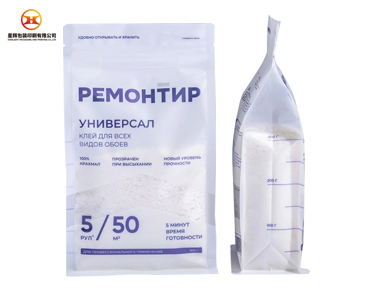 Back octagonal sealing bag